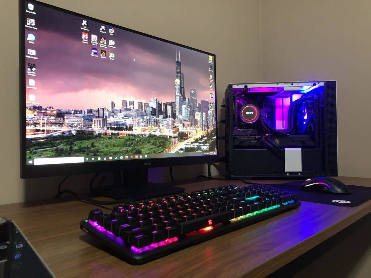 ergonomic Gaming Pc Full Setup Price In India with Wall Mounted Monitor