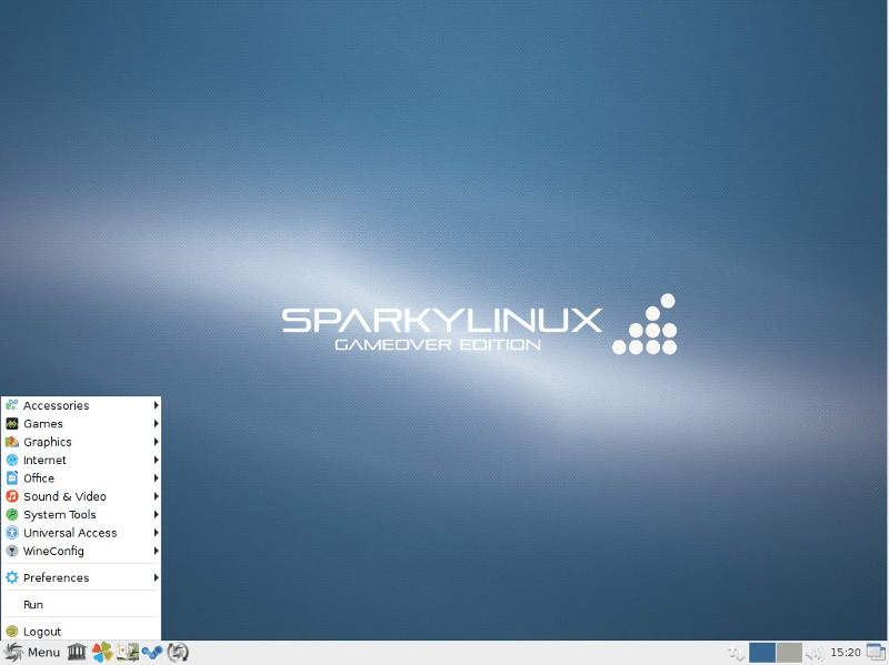 4. SparkyLinux – Gameover Edition