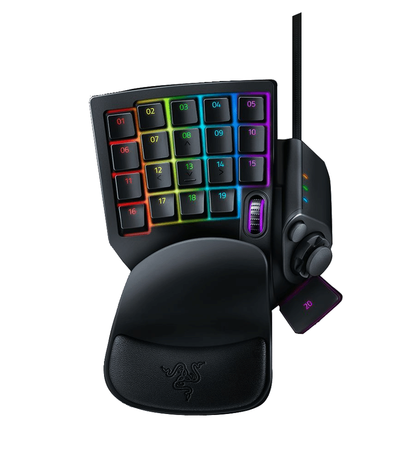 razer tartarus v2 keypad layout outline