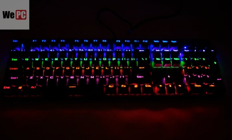 RGB keyboard in black