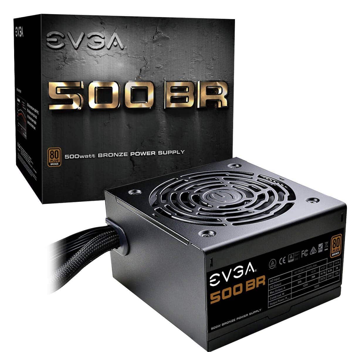 EVGA 500W 80 Plus Bronze Certified Non-Modular Power Supply