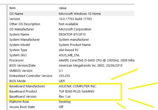 Motherboard CHECK IMAGE