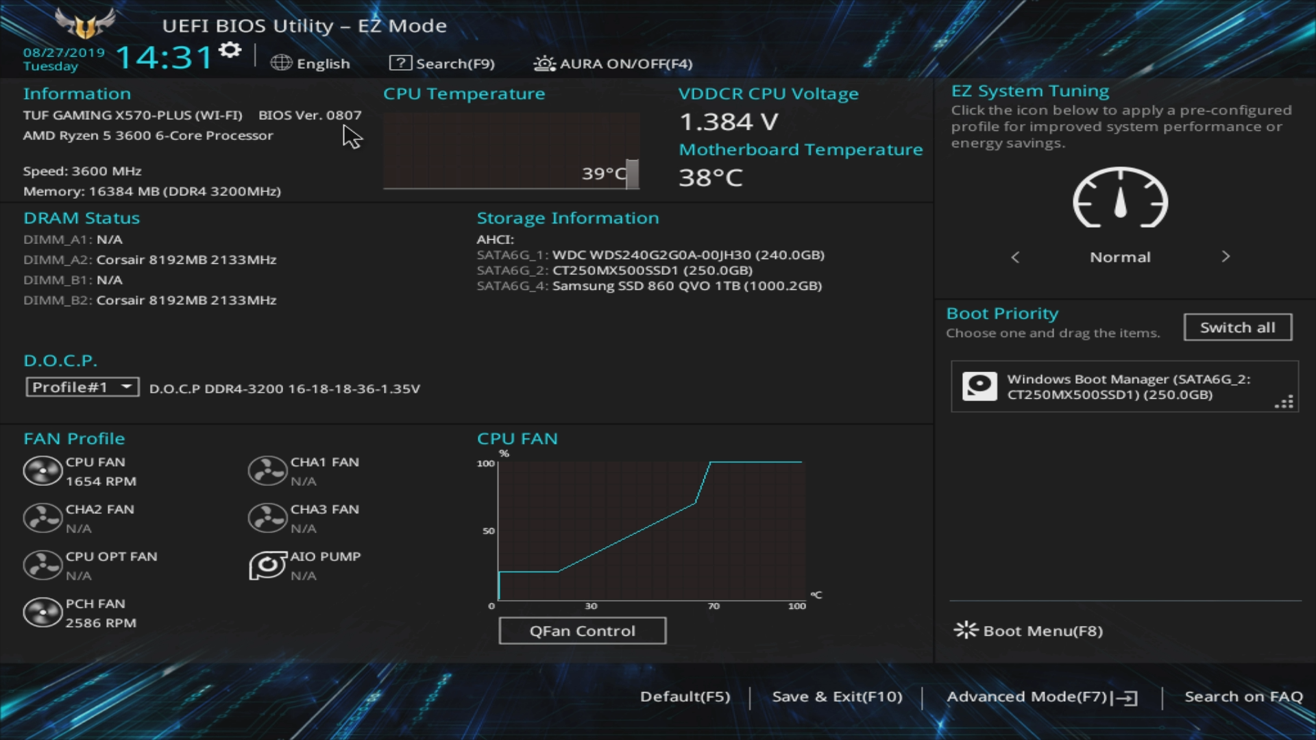 AUS TUF GAMING X570 PLUS Wi Fi