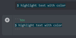 highlight text with color