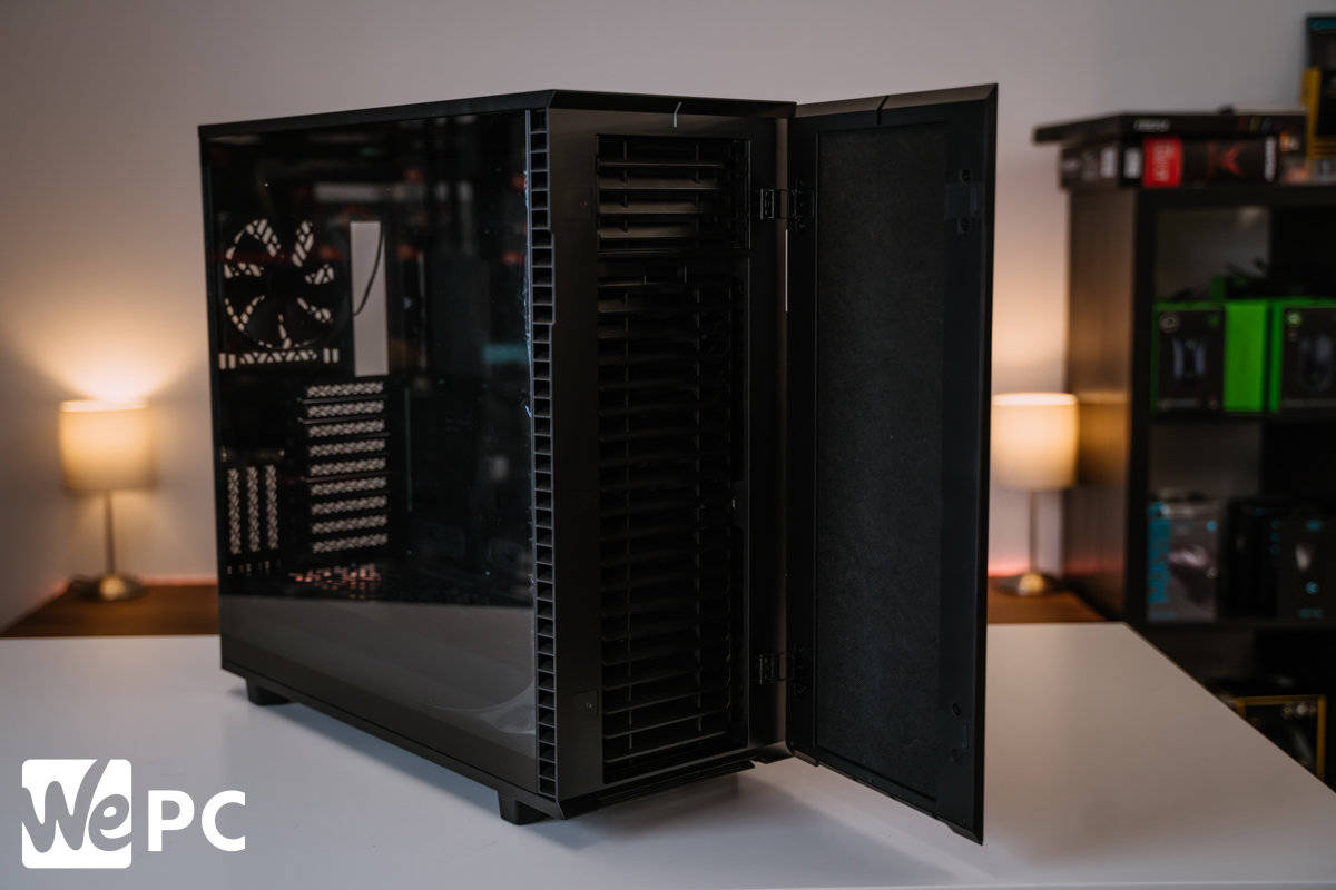 Fractal Design Define C Tempered Glass - Compact Mid Tower Computer Case -  ATX - High Airflow and Silent Computing with ModuVent Technology - 2X 120mm