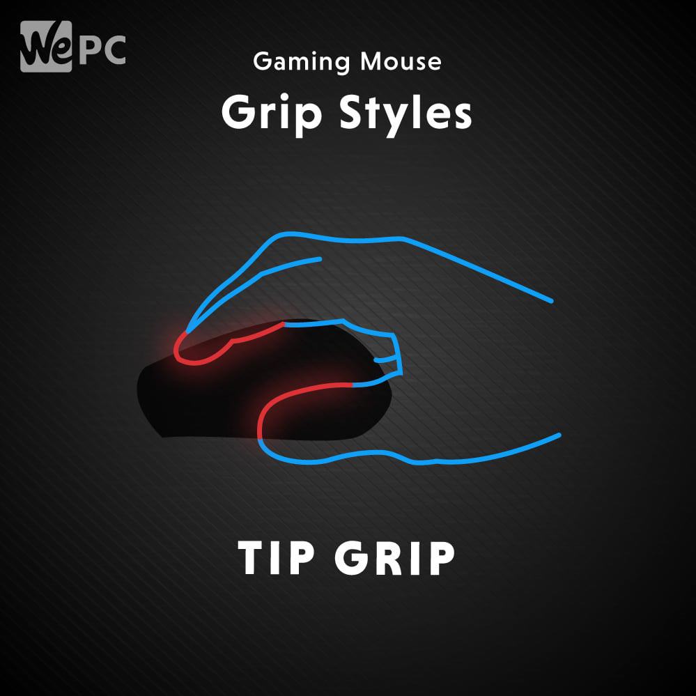 Gaming Mouse Grip Styles Tip Grip