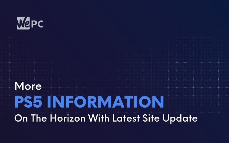 More PS5 Information On The Horizon With Latest Site Update 1