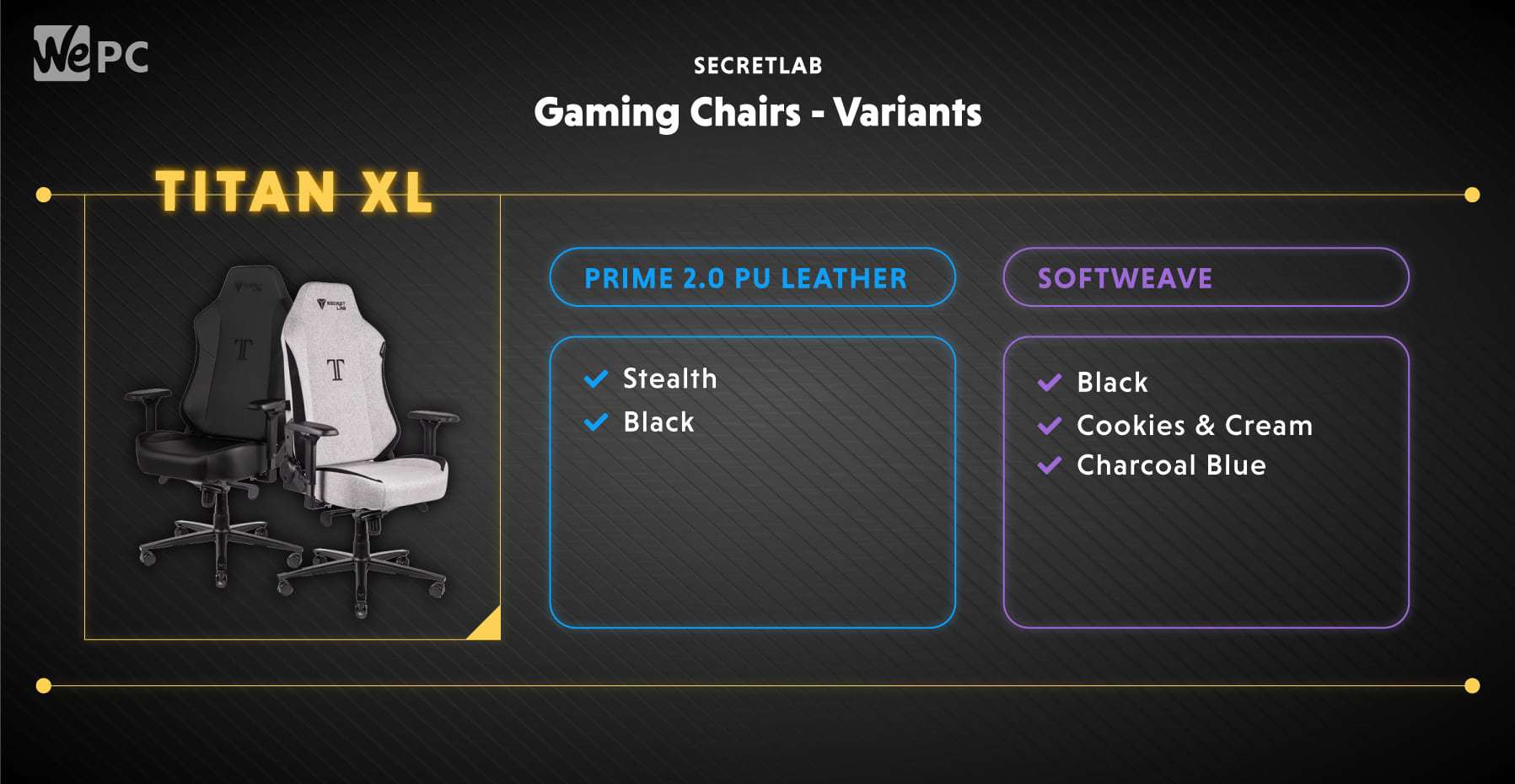 Secretlab Gaming Chairs Variants Titan XL