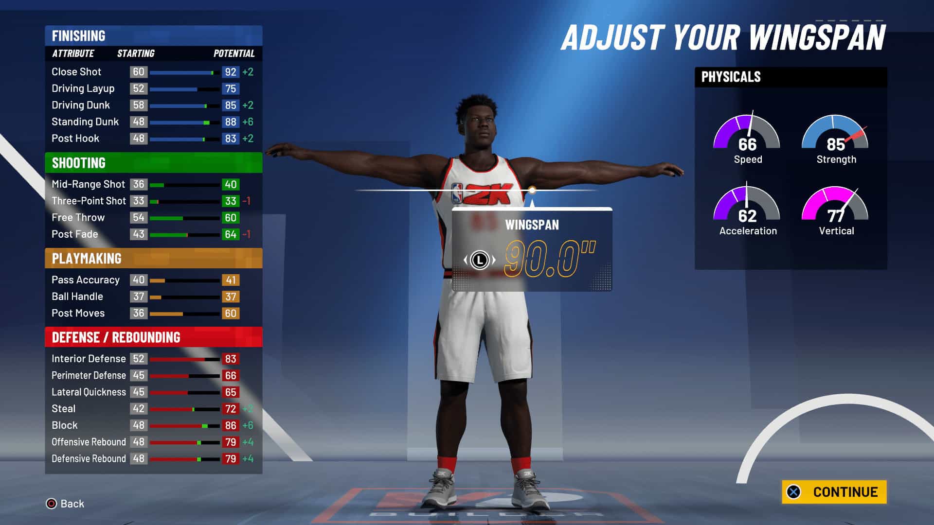 NBA2K21 PF MyCareer Creation