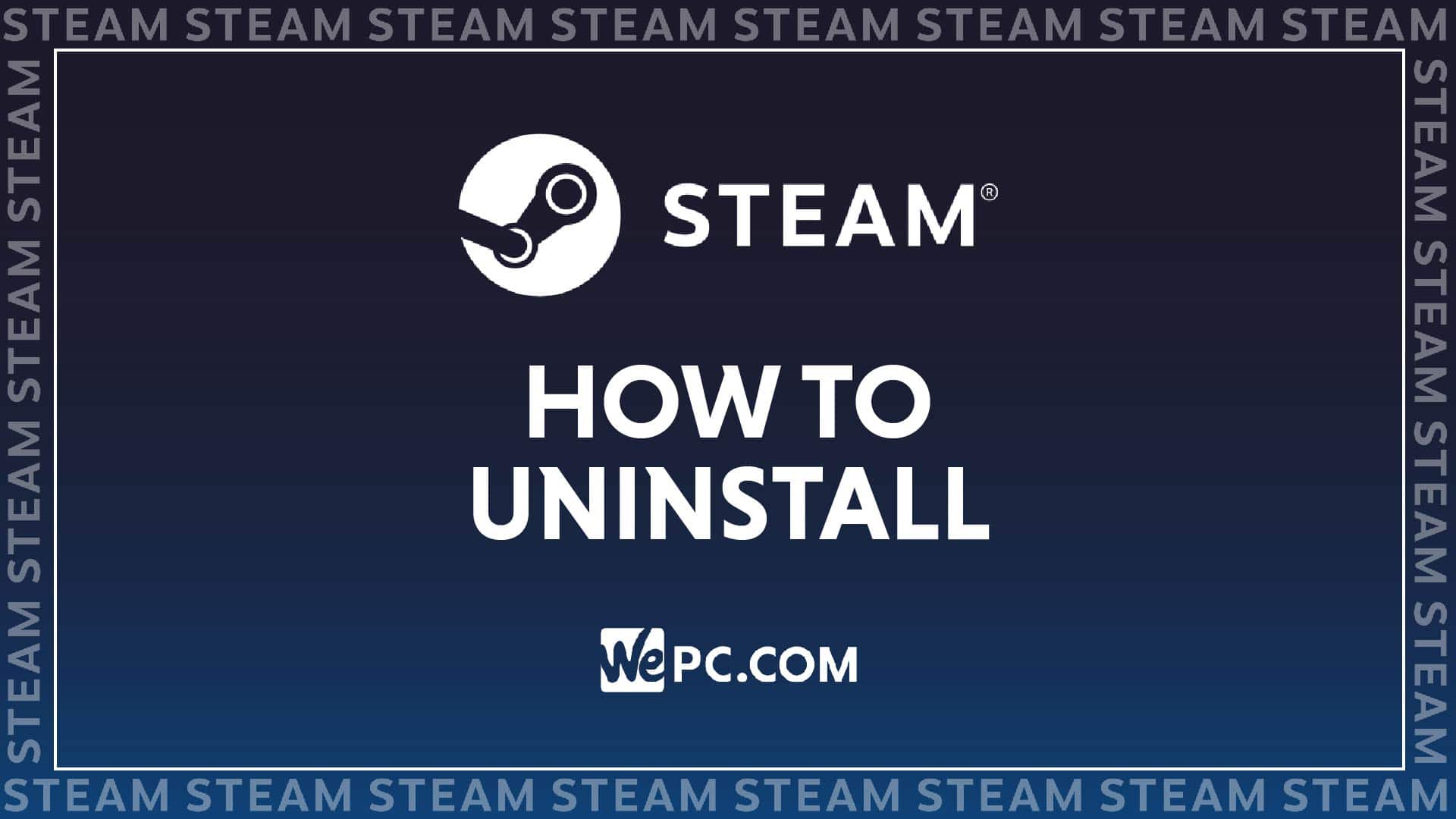 Uninstall steam program фото 116