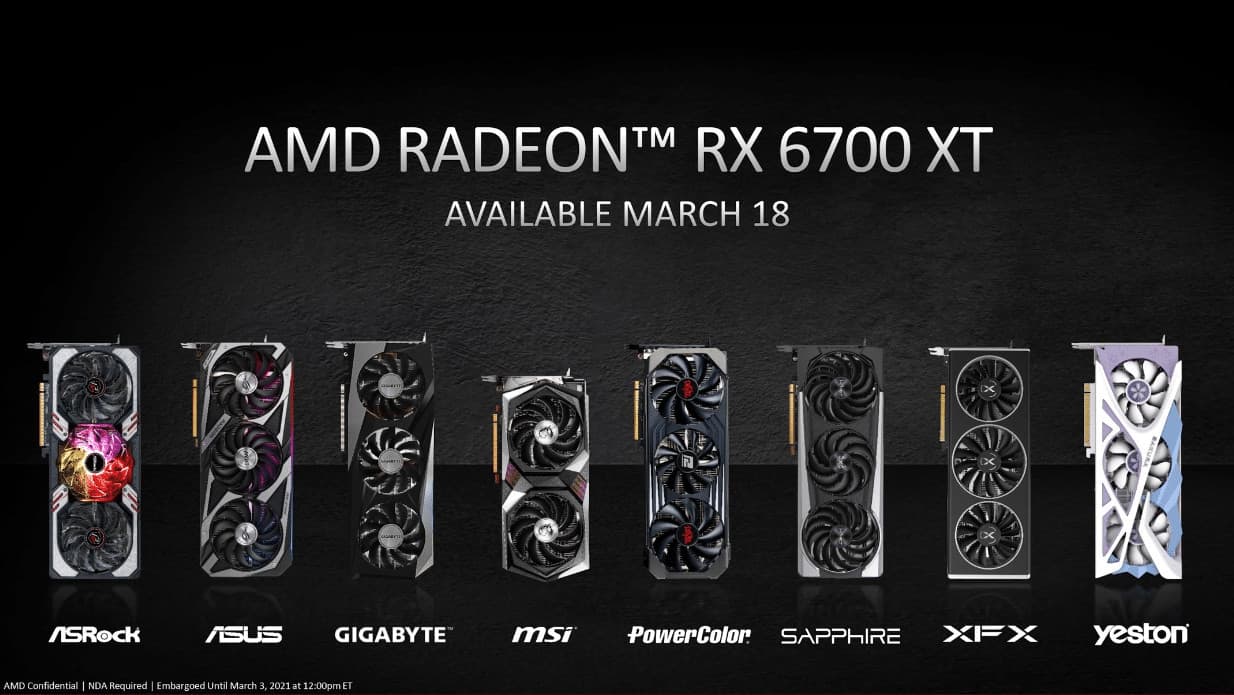 Radeon 6700XT retailers