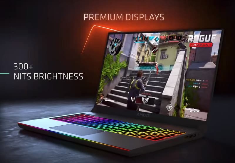 AMD laptops premium displays