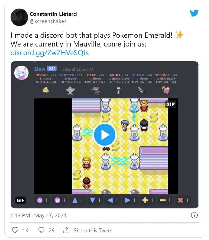 Discord Play Pokemon Emerald Wepc