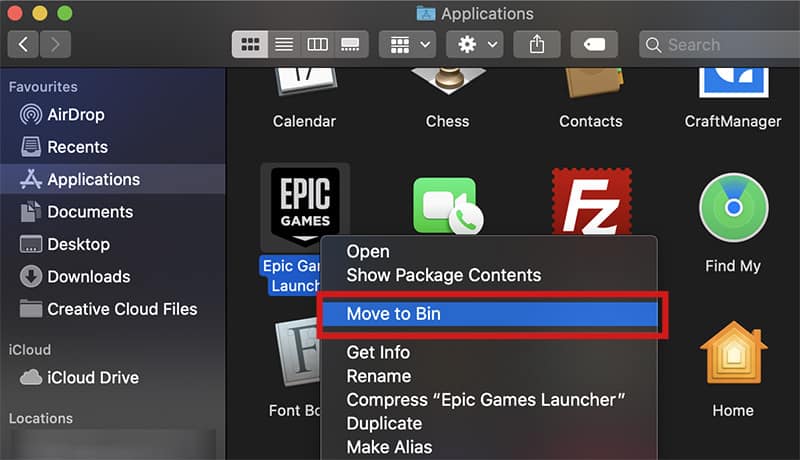 Uninstall Epic Games Launcher 1