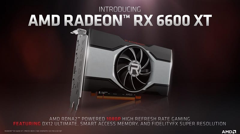 AMD Radeon RX 6600 XT reveal