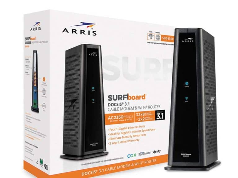 ARRIS SURFboard SBG8300 DOCSIS 3.1 Gigabit Cable Modem