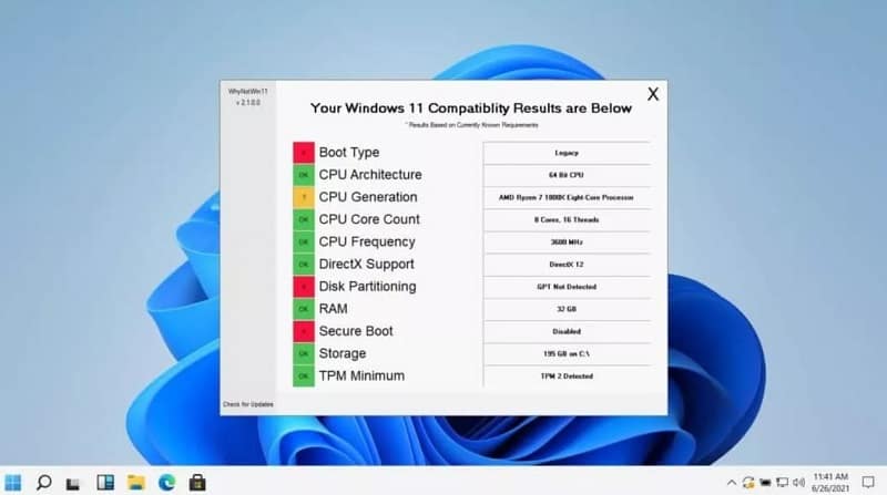 Windows Insider Program Step 1 Windows 11 compatibility check
