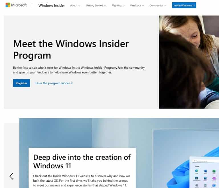 Windows Insider Program Step 2 Signing up to Windows Insider