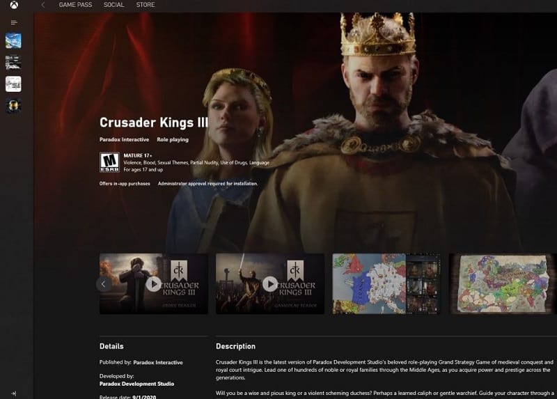 Crusader Kings III Xbox Playstation CK3 Console Port