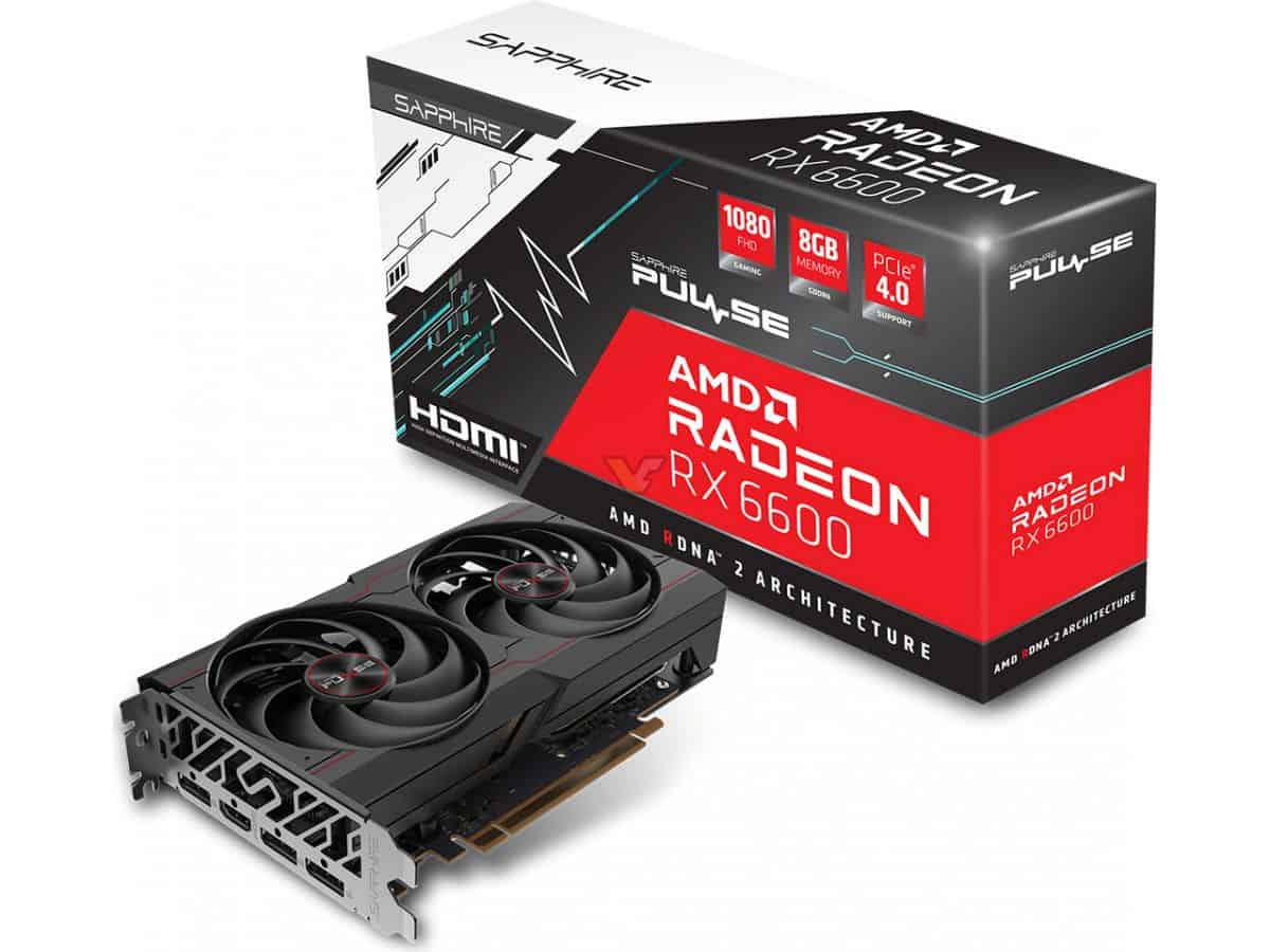 Sapphire RX 6600 PULSE 8GB VRAM listed for 590 Euro and set to launch October 13th