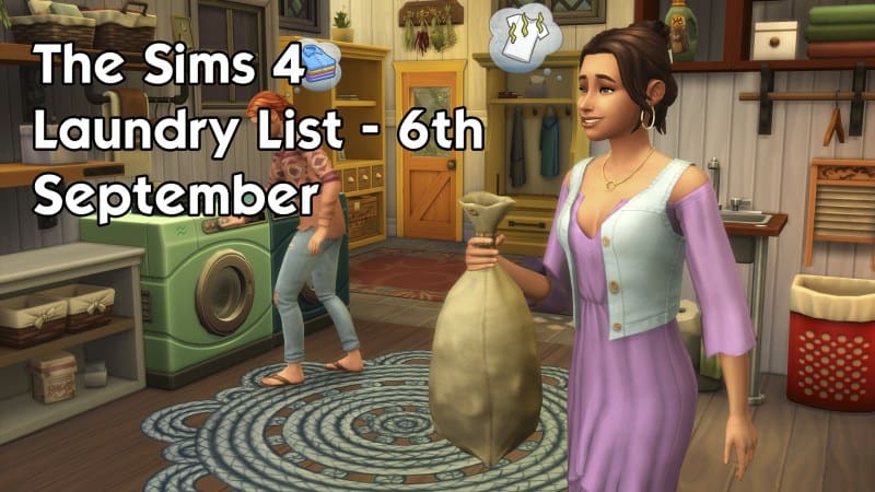 Sims 4 Laundry List