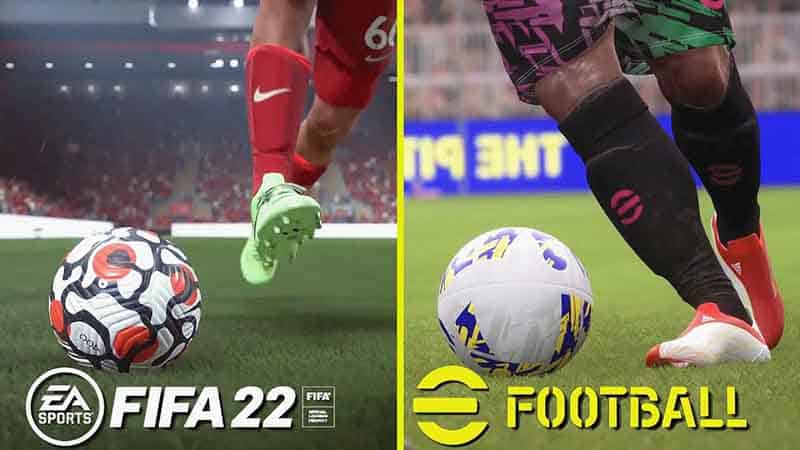 FIFA 22 vs eFootball 2022