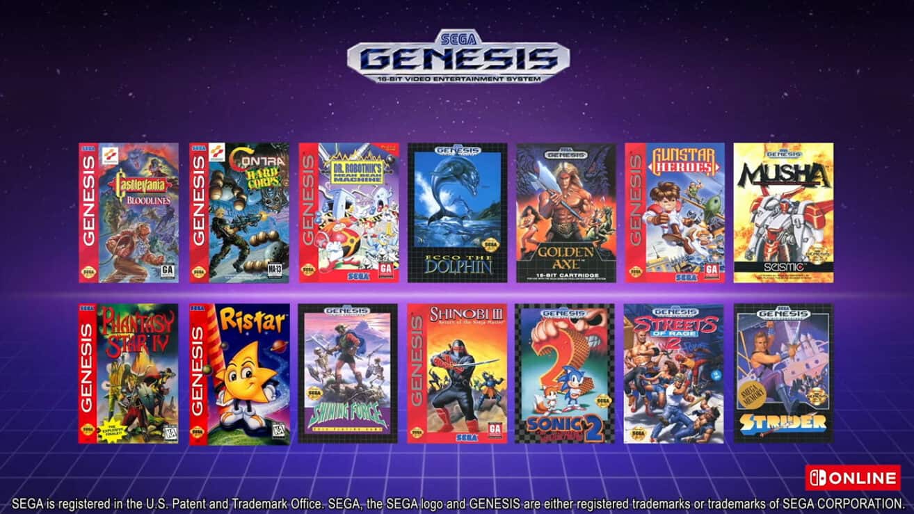 Nintendo Online Sega Genesis Game List