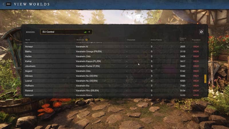 New World: How to change servers in New World