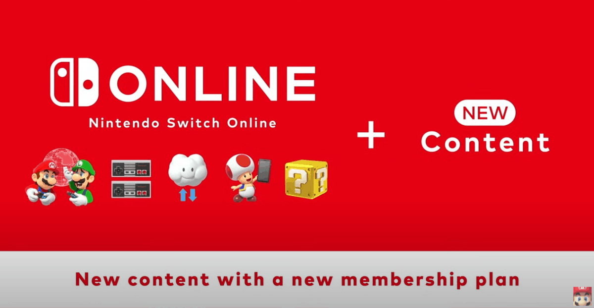 nintendo switch online new conent