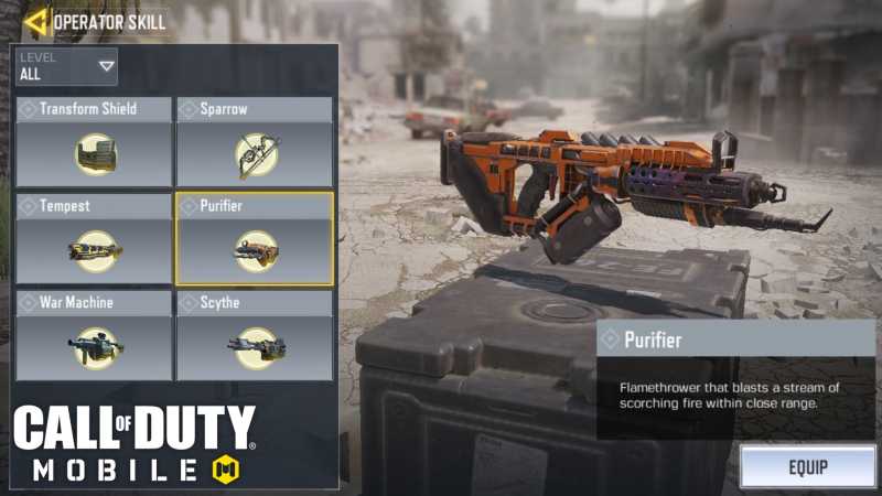 purifier call of duty mobile