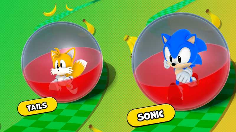 sonic and tails monkey ball