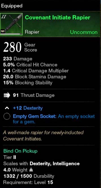 How to put a gem on a New World weapon