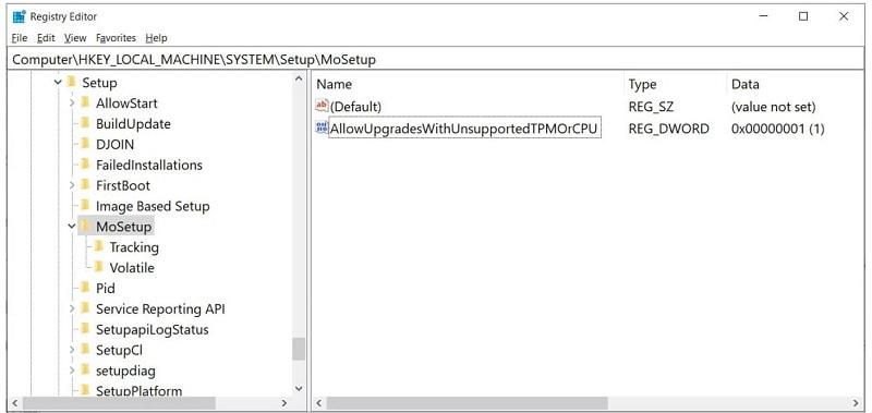 Windows 11 registry Editor