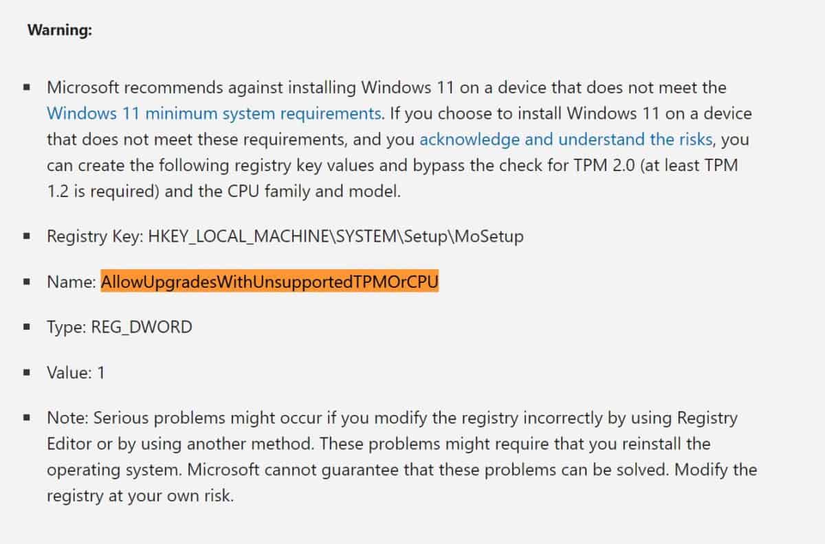 allowupgradeswithunsupportedtpmorcpu windows 11