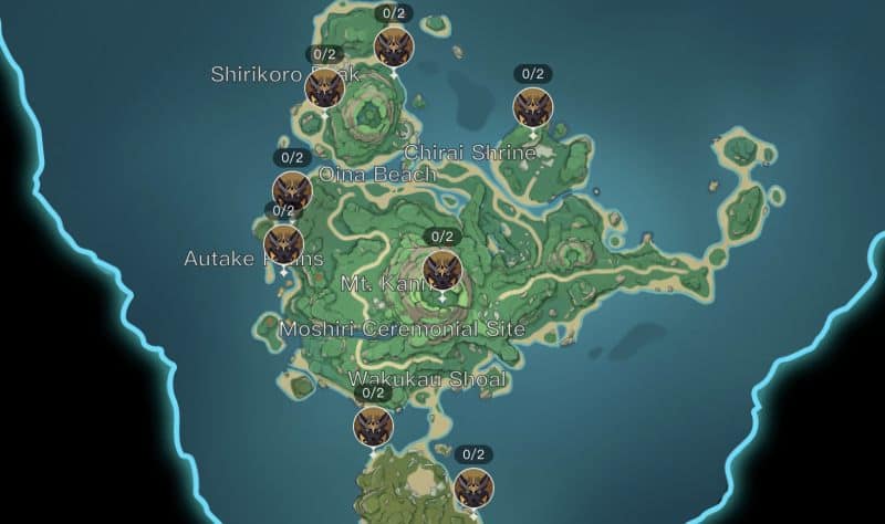 genshin rifthound map