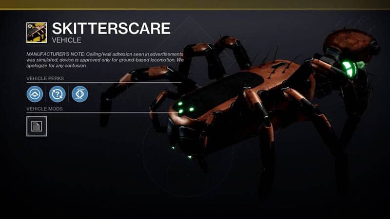 Skitterscare Sparrow In Destiny 2 – How To Get The Spider Sparrow