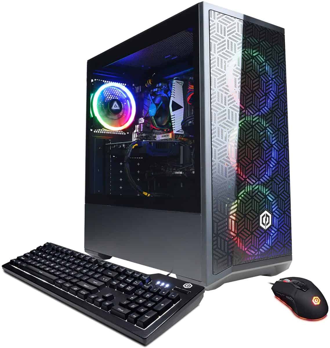CYBERPOWERPC Gamer Xtreme VR Gaming PC Intel Core i5 11400F 2.6GHz 8GB DDR4 GeForce RTX 2060 6GB 500GB NVMe SSD WiFi Ready Win 11 Home GXiVR8060A11