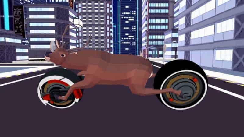 Deer simulator motorbike