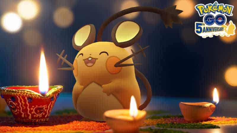 dedenne Pokémon go Diwali