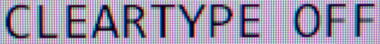 Eve Spectrum Cleartype OFF