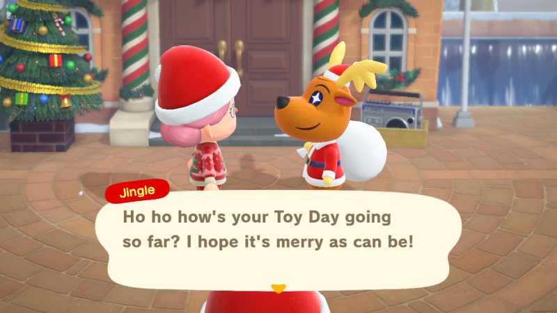 Animal Crossing Jingle Toy Day