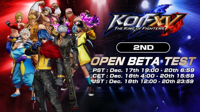 KOF XV 15 open beta test