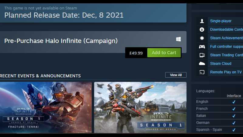 how to play Halo Infinite campaign steam