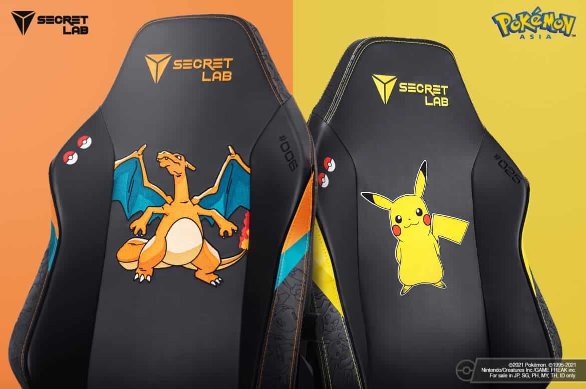 Secretlab announces Pokémon 25th anniversary gaming chairs