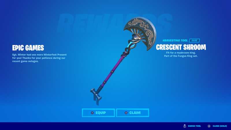 How to claim free Crescent Shroom pickaxe