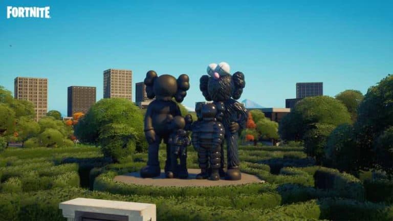 KAWS fortnite serpentine gallery exhibition creative hub