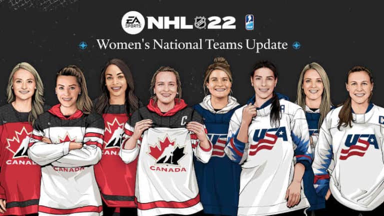 NHL 22 Patch notes womens national team update