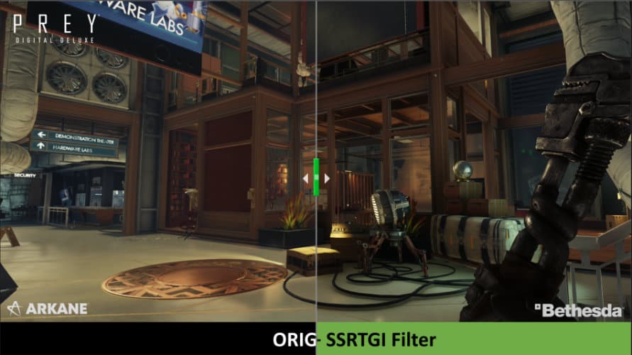 SSRTGI ray tracing prey