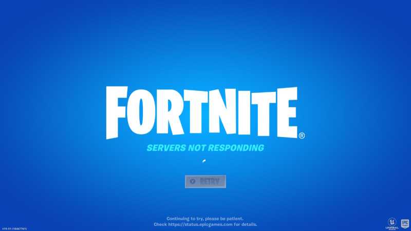 fortnite down servers not responding
