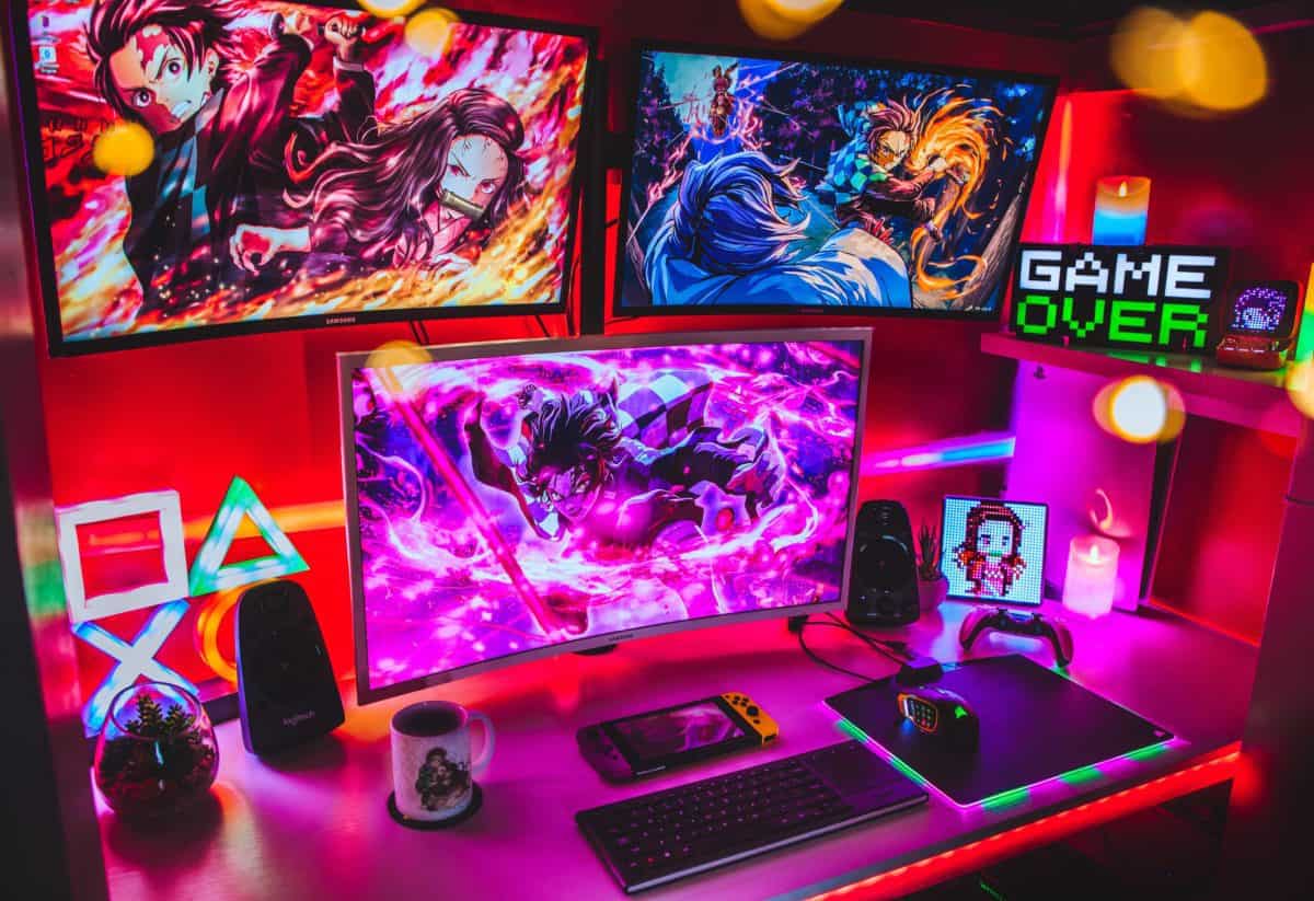 anime gaming setup